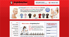Desktop Screenshot of brightbabytees.com