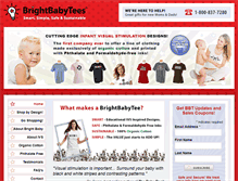 Tablet Screenshot of brightbabytees.com